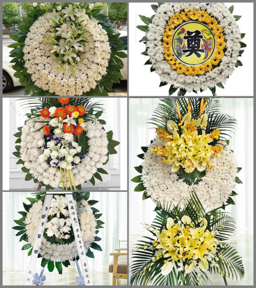 湖北黄冈市罗田县河铺镇八迪河村花圈速递